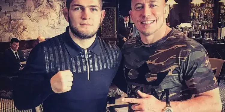 Georges St-Pierre Khabib Nurmagomedov Grappling Match