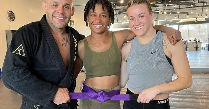 Angela Hill BJJ Purple Belt UFC