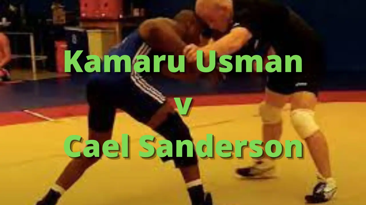 Watch Kamaru Usman Wrestling With The Legendary Cael Sanderson