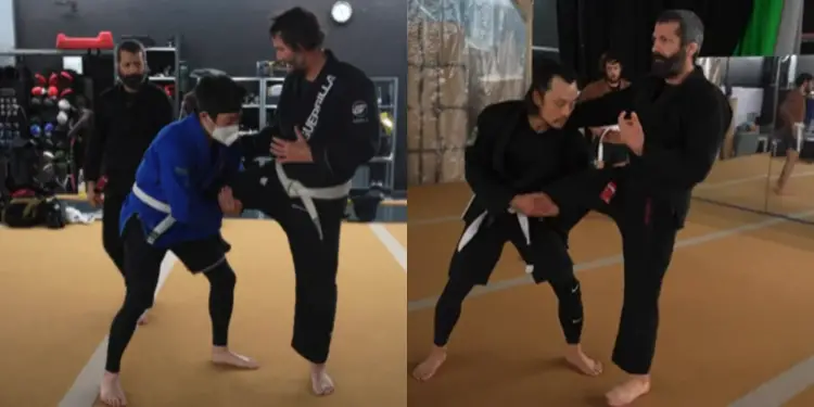 Dave Camarillo Keanu Reeves Flying Triangle Choke