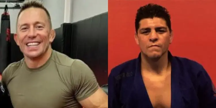 Georges St-Pierre Nick Diaz Grappling Match Injury