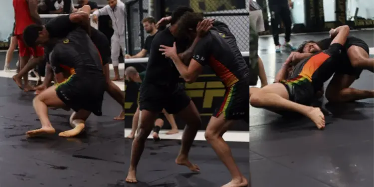 Gilbert Burns Roberto Jimenez Sparring