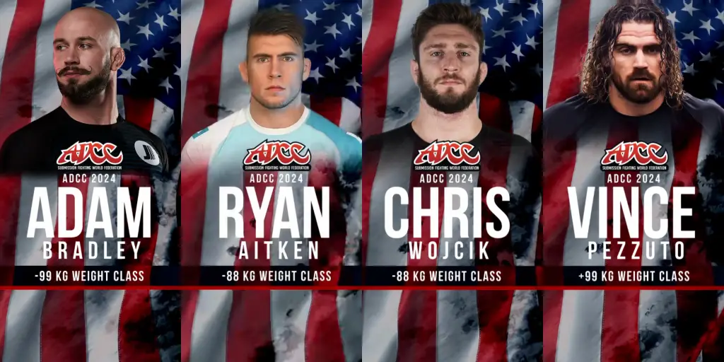 Four American Competitors Invited To Make Debut At ADCC 2024