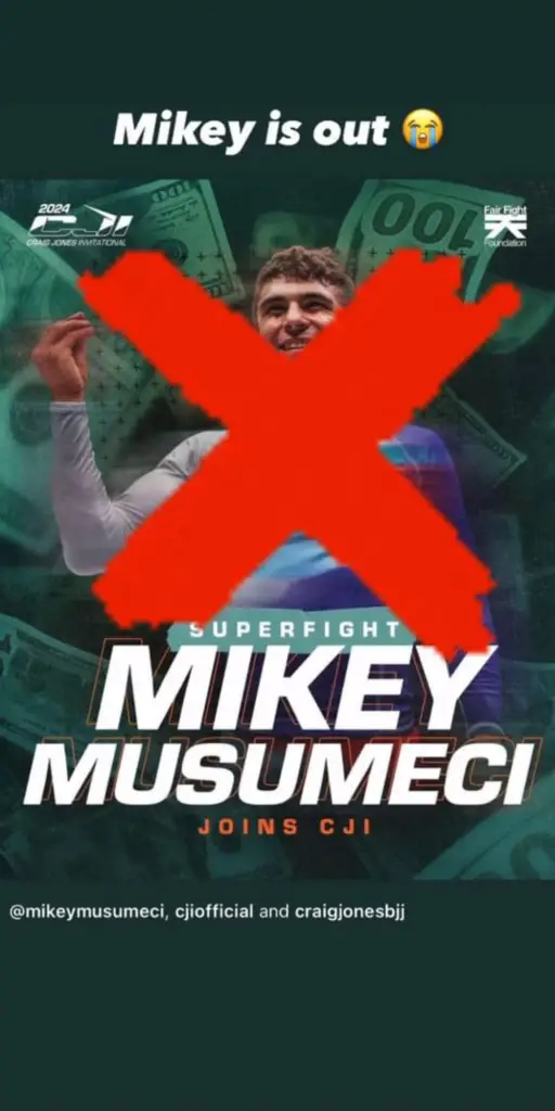 Mikey Musumeci CJI Withdrawal Announcement