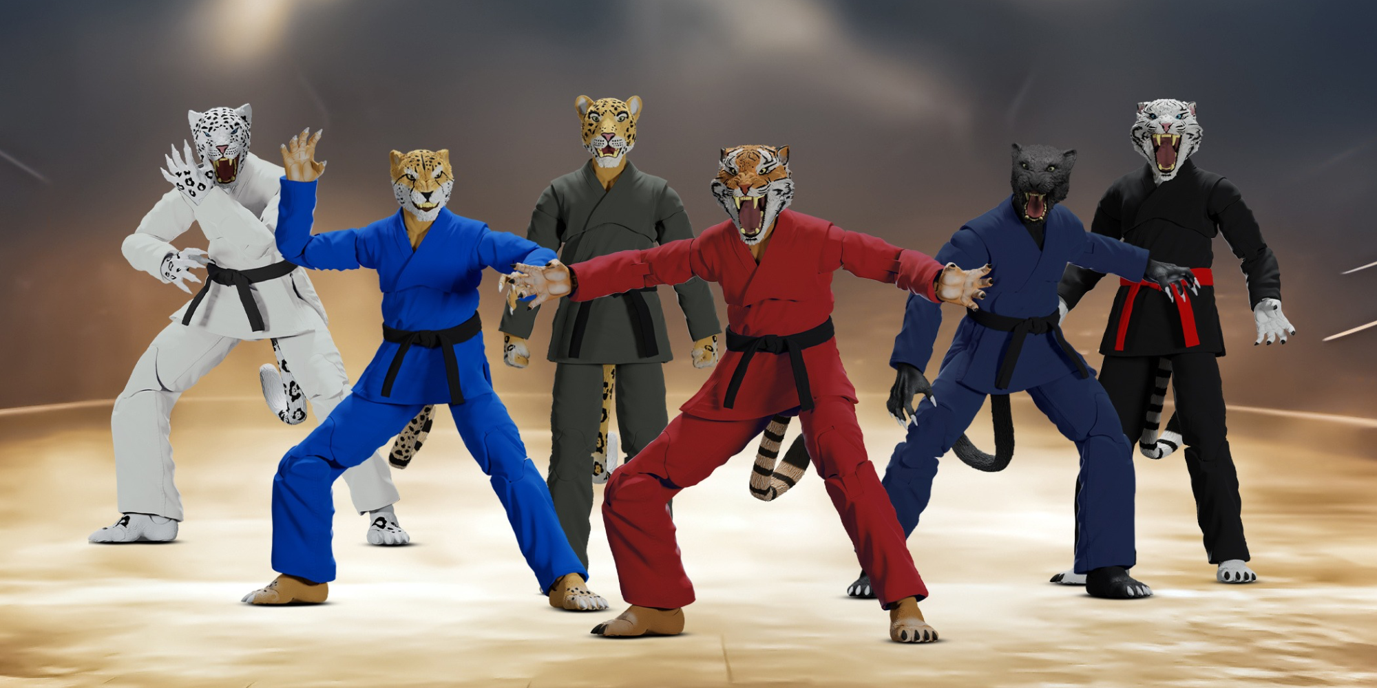 Zoo Jitsu Fighters Action Figures