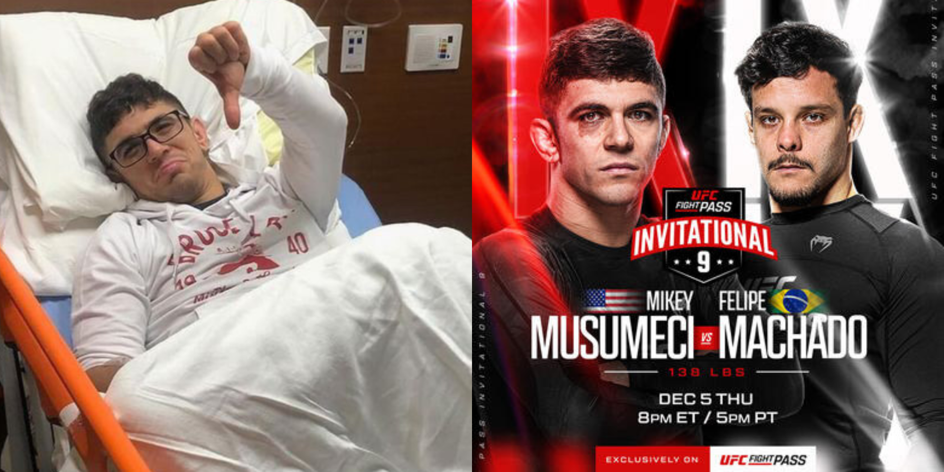 Mikey Musumeci Health Issues UFC Fight Pass Invitational Debut