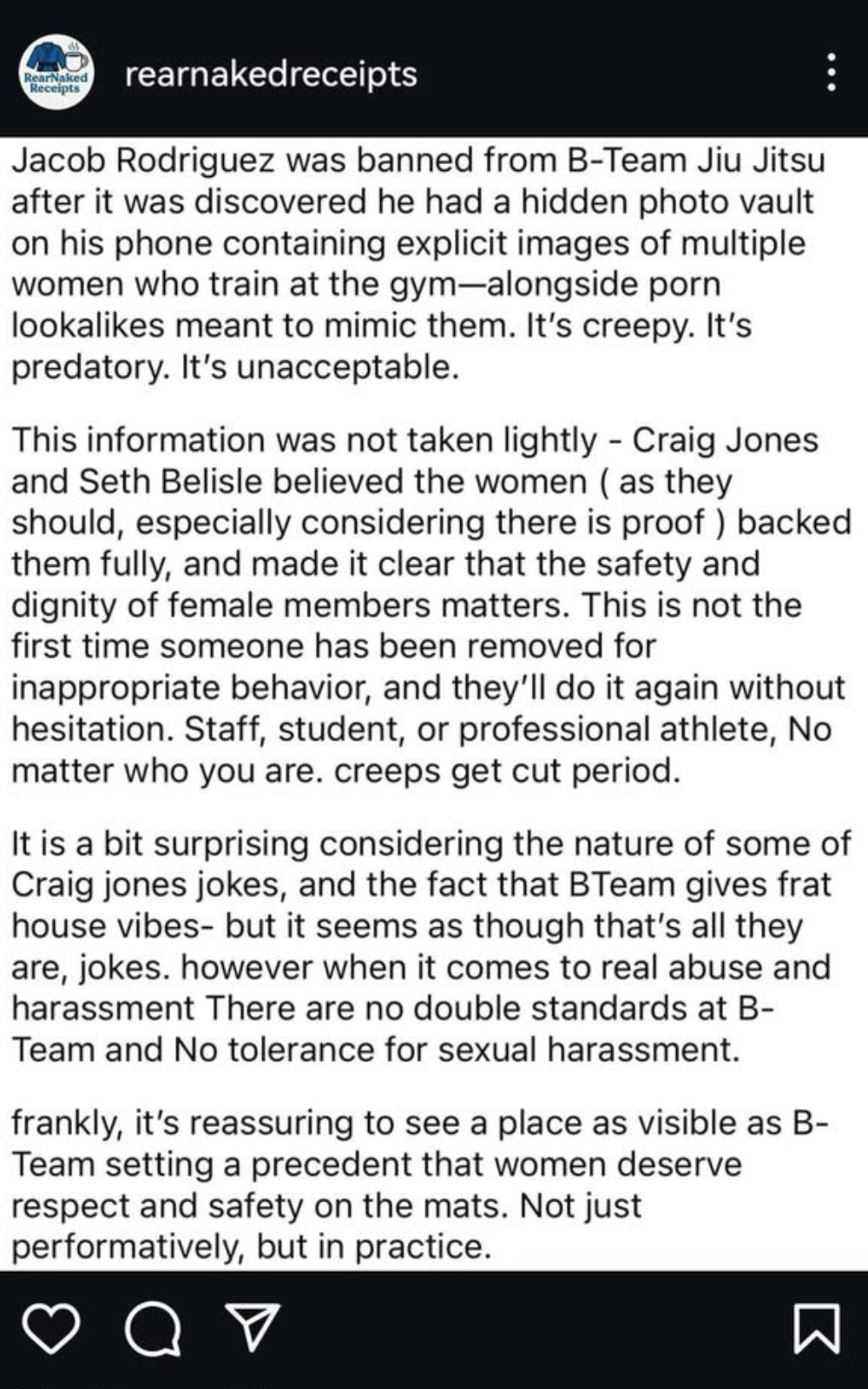 Jacob Rodriguez Allegations
