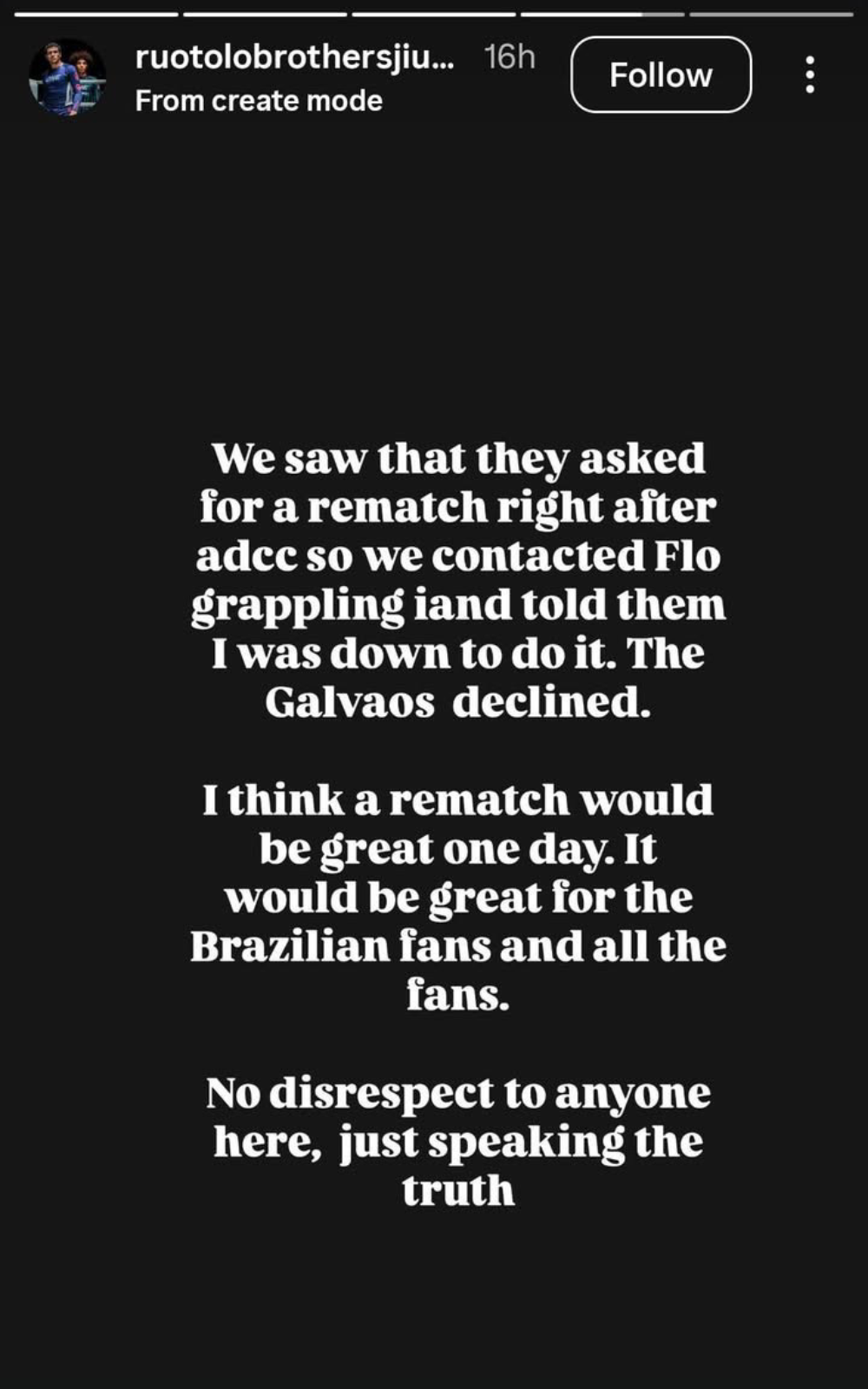 Kade Ruotolo Social Media Response