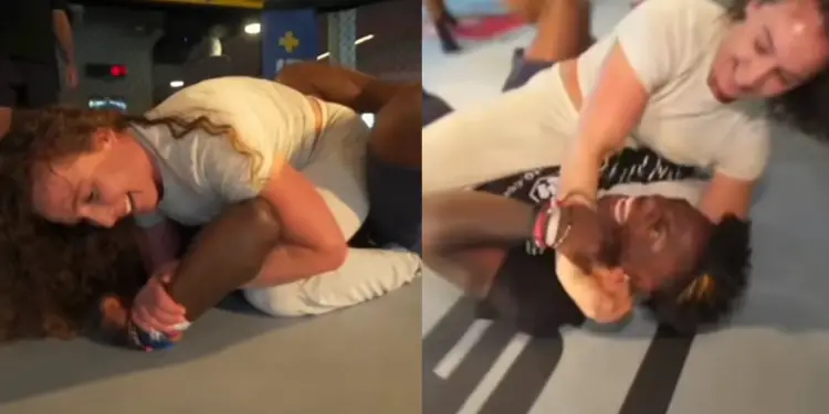 IShowSpeed Grappling UFC Fighter Vanessa Demopoulos