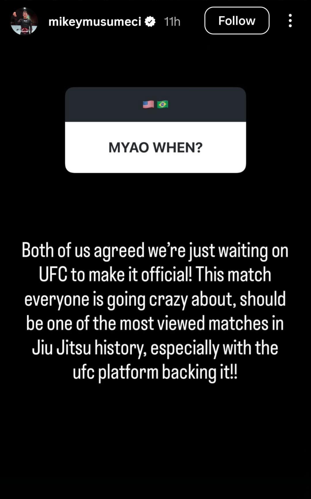 Mikey Musumeci Joao Miyao Comments