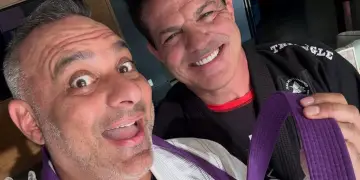 Comedian Russell Peters BJJ Purple Belt