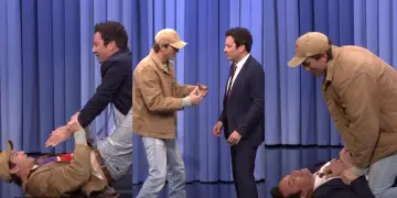 Ashton Kutcher Jimmy Fallon Jiu-Jitsu