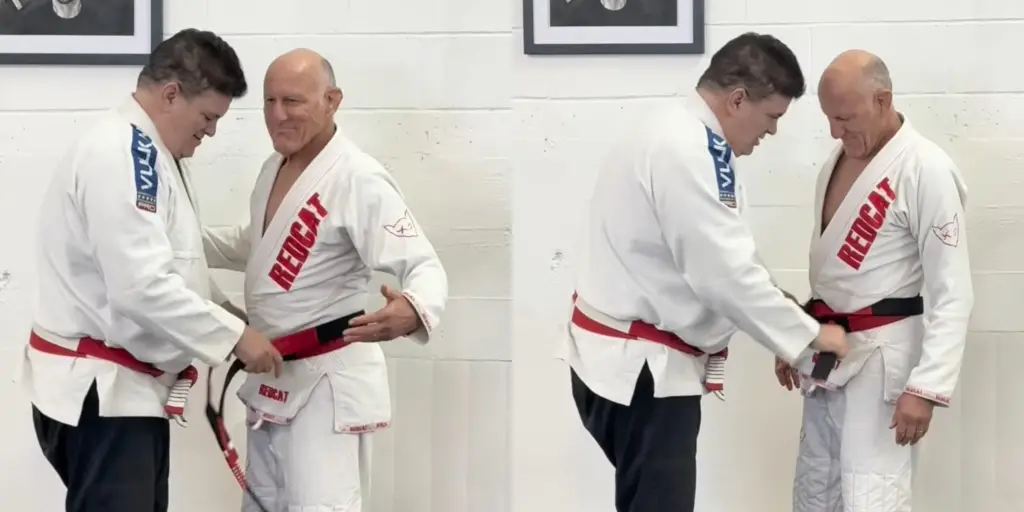 Dave Meyer Promoted To BJJ Coral Belt By Rigan Machado