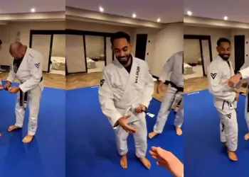 Manchester United Matheus Cunha BJJ White Belt Stripe